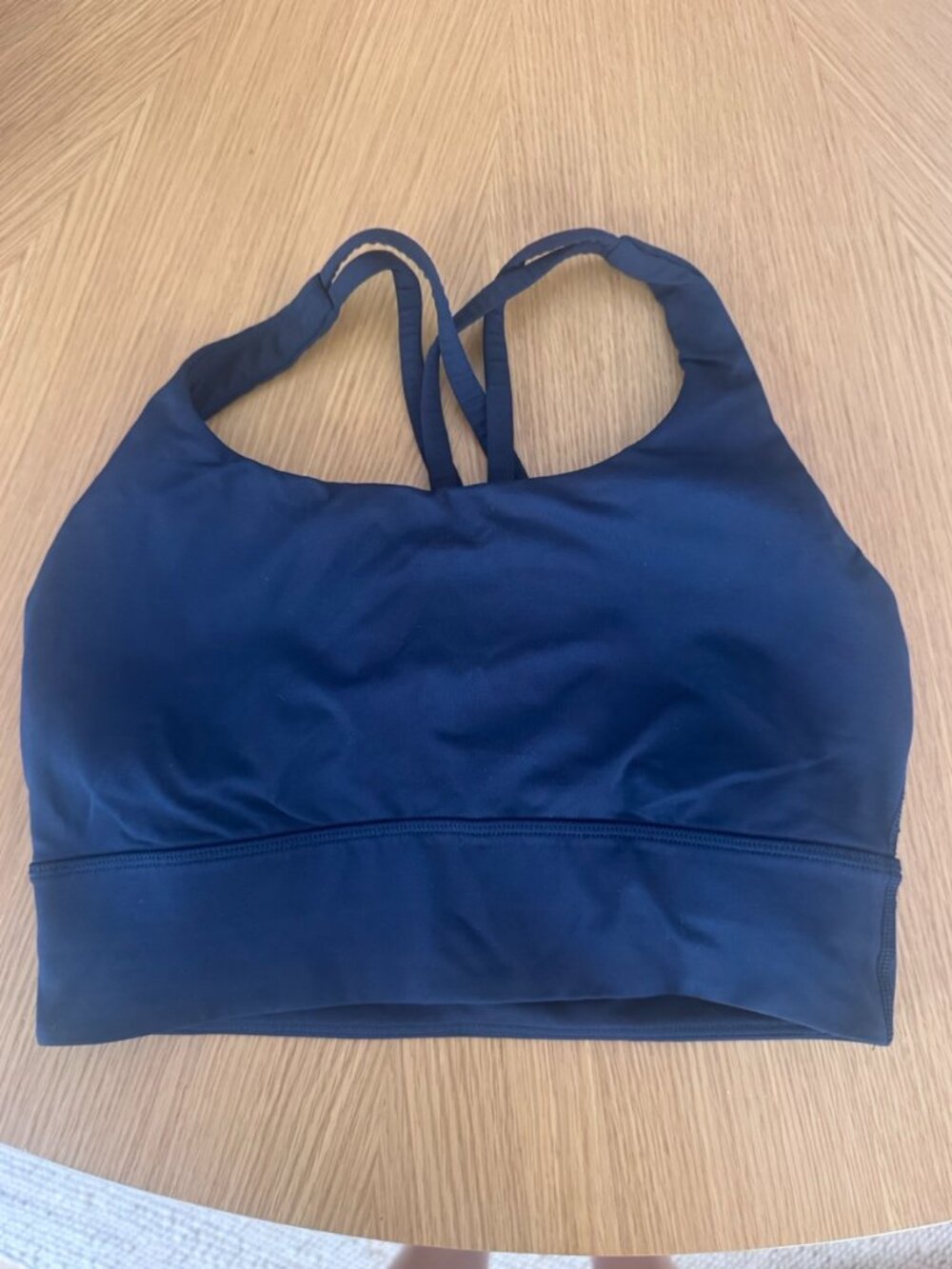 Size 6 lululemon Energy Longline Bra Medium Support (navy)